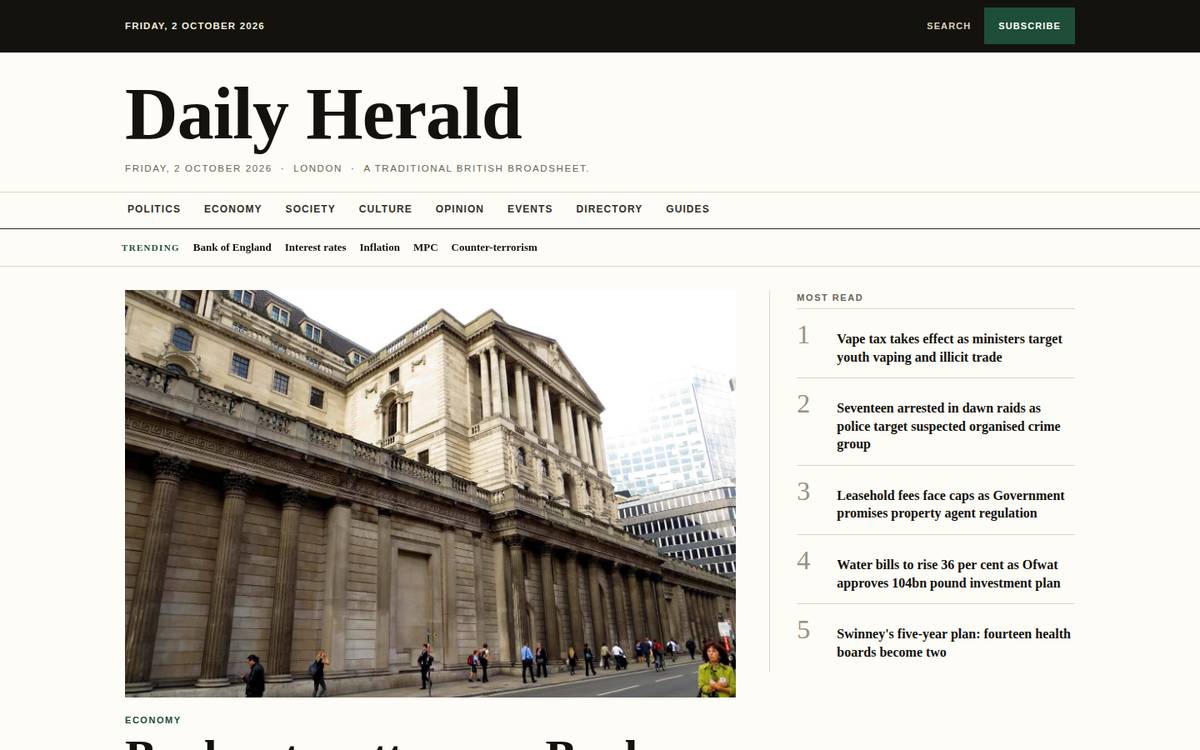Daily Herald homepage