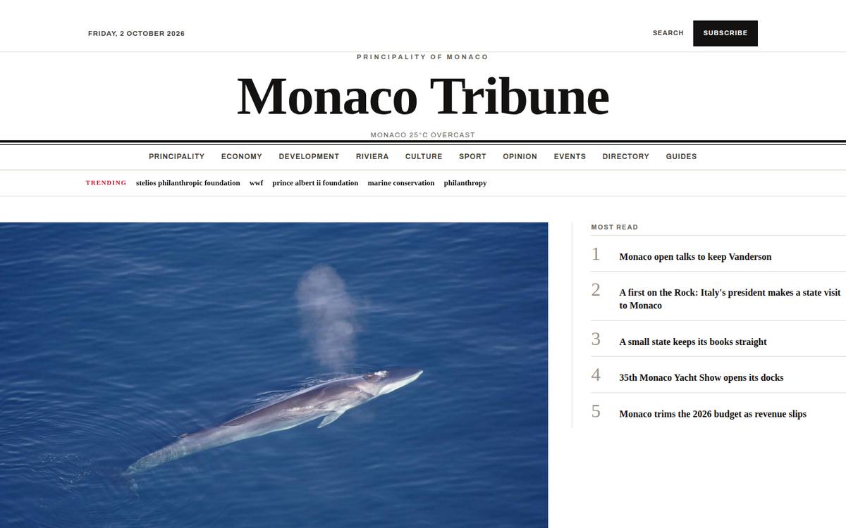 Monaco Tribune homepage