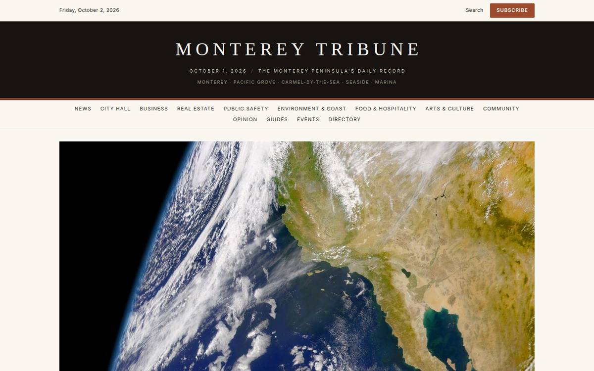 Monterey Tribune homepage