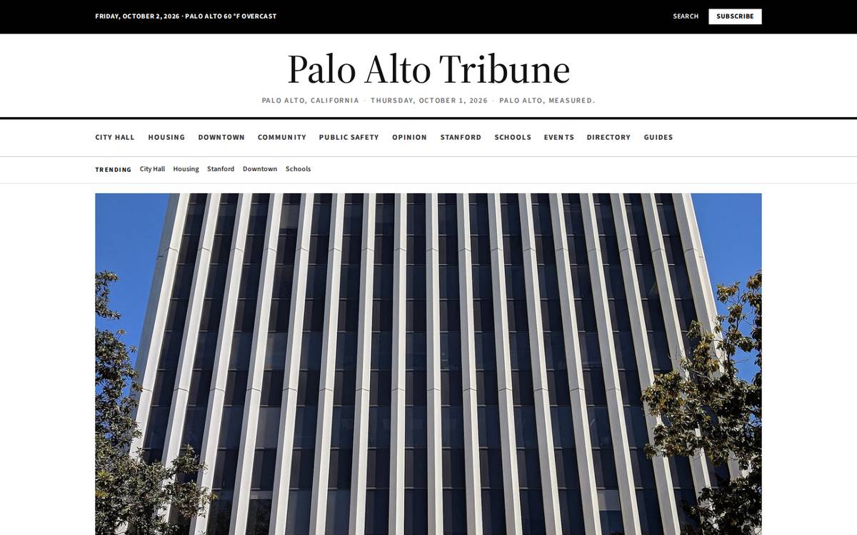 Palo Alto Tribune homepage
